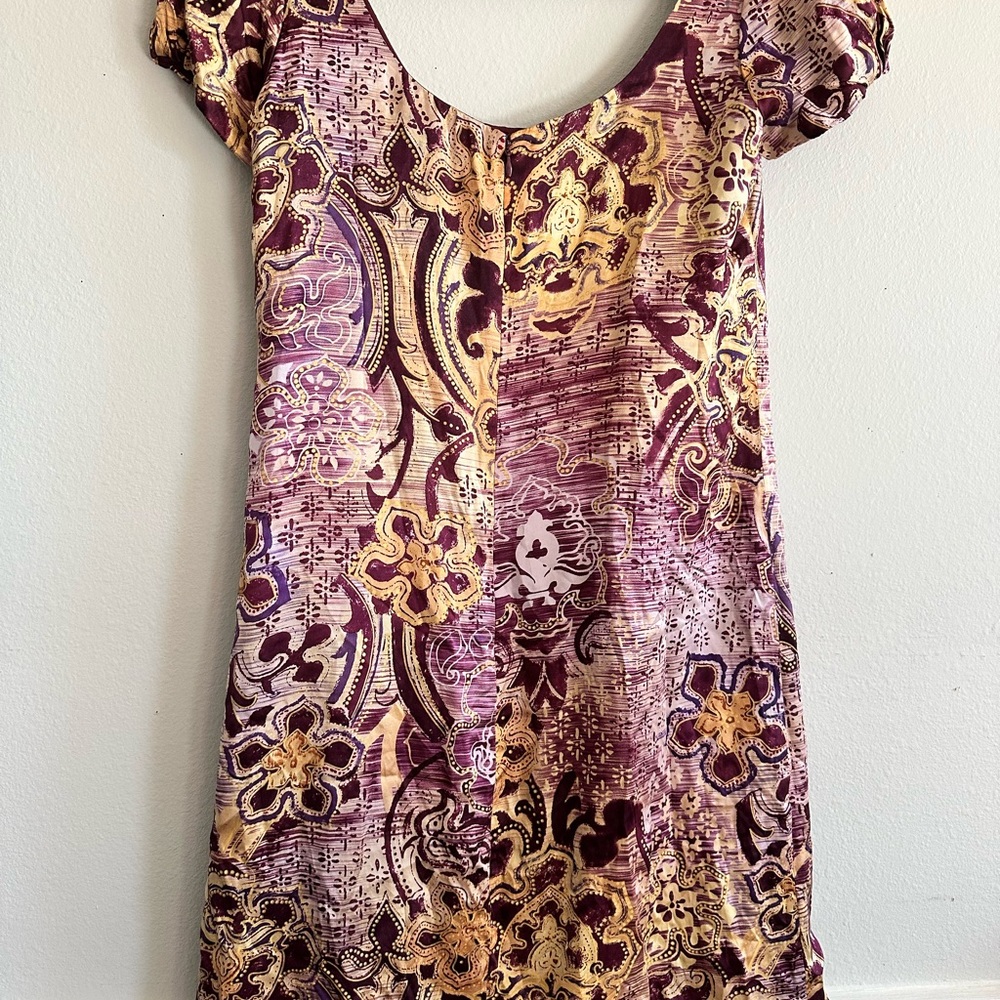 Suzi Chin for Maggy Boutique‎ Purple and Gold Mini Dress - Picture 3 of 6